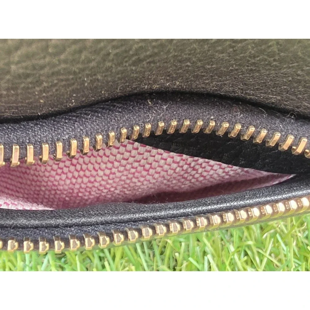 Dooney Bourke Dillen Black Pebbled Leather Hobo Bag Double Pocket GUC